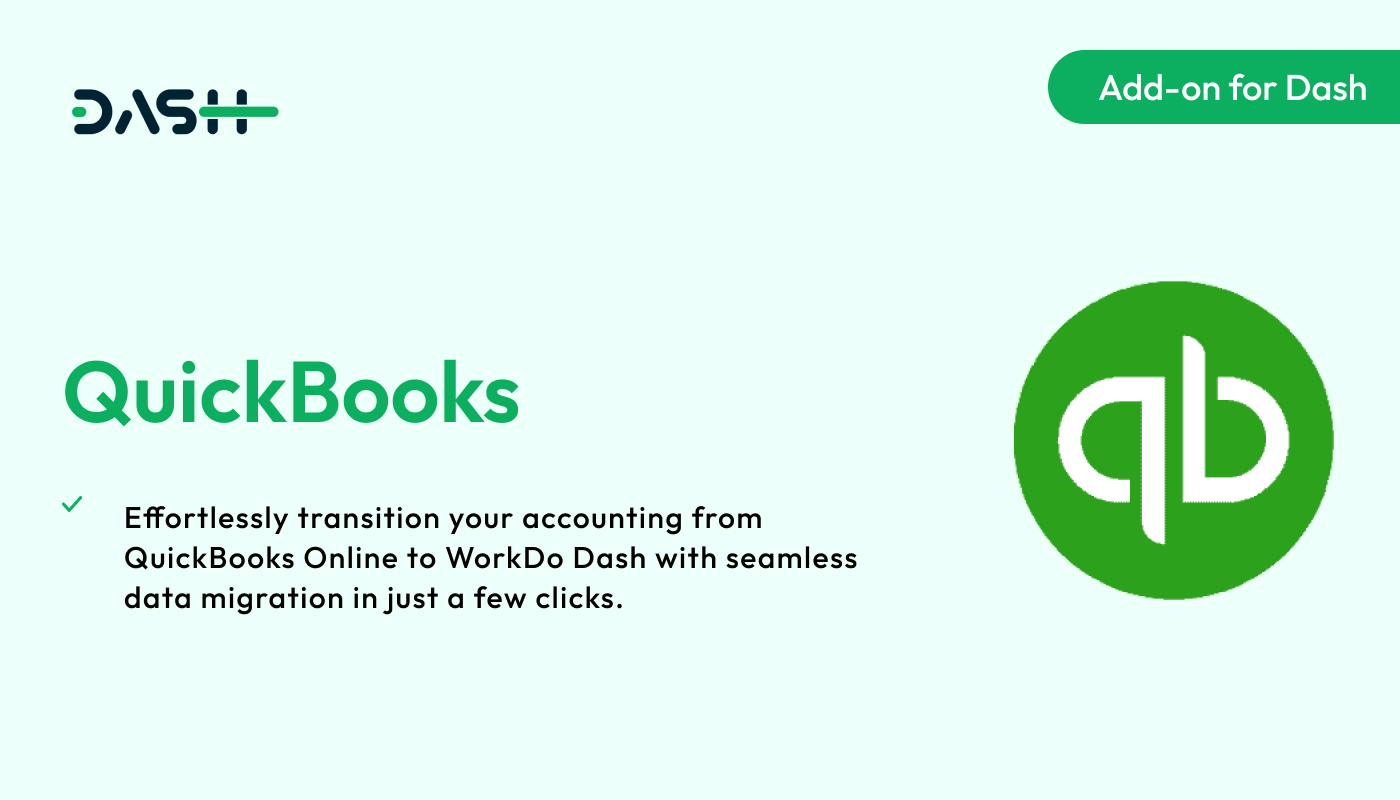 QuickBooks – Dash SaaS Add-on - WorkDo