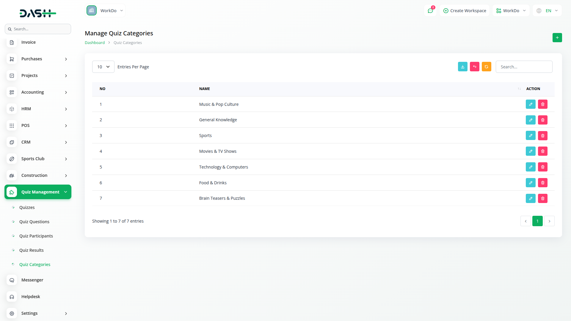 Quiz Management