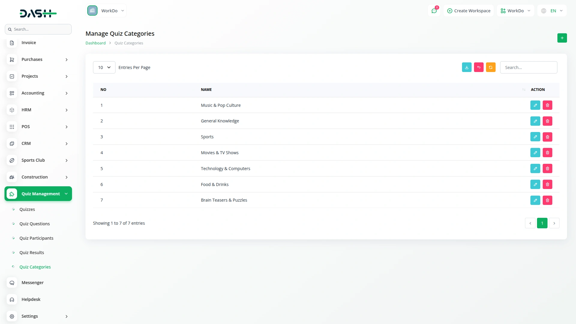 Quiz Management