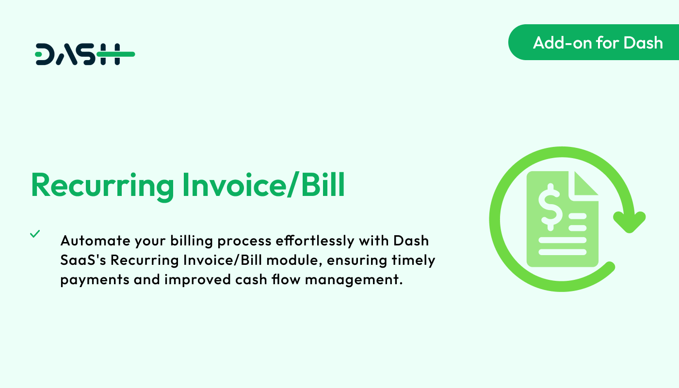 Recurring Invoice/Bill – Dash SaaS Add-on - WorkDo