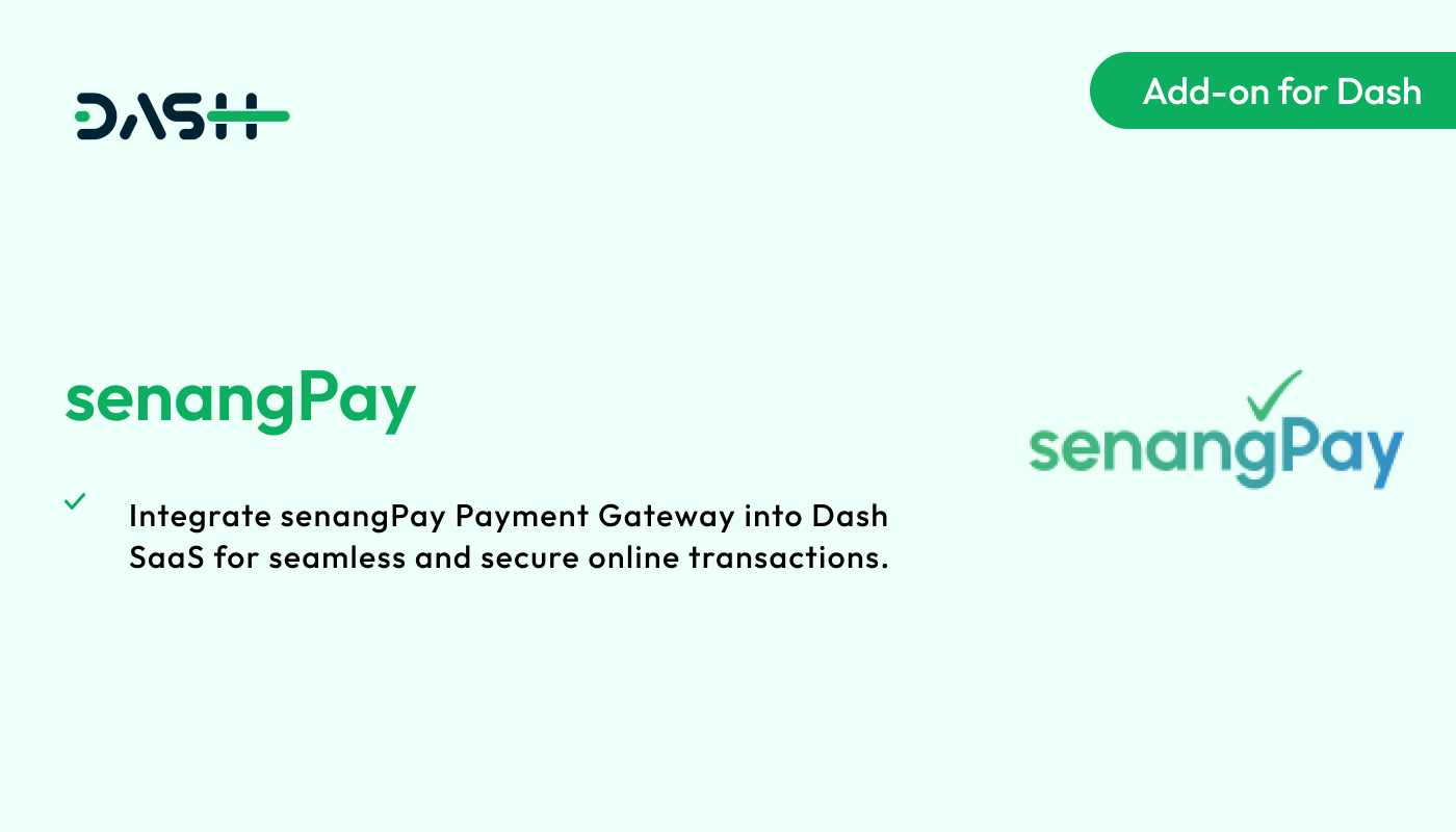 senangPay – Dash SaaS Add-on - WorkDo
