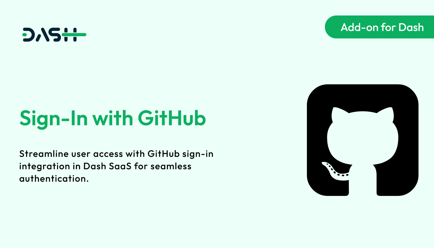 Sign-In with GitHub – Dash SaaS Add-on - WorkDo