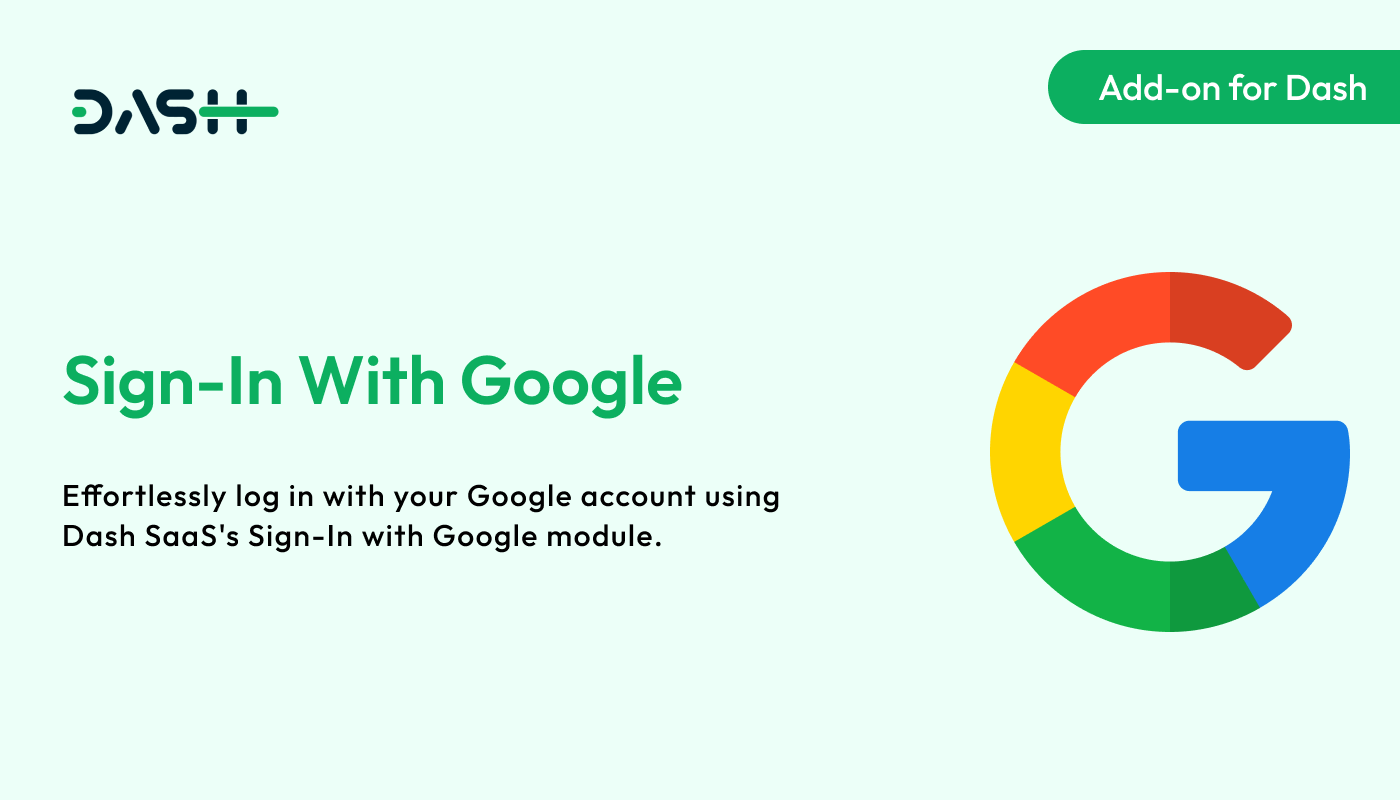 Sign-In With Google – Dash SaaS Add-on - WorkDo