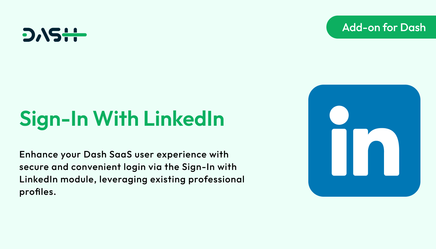 Sign-In With LinkedIn – Dash SaaS Add-on - WorkDo