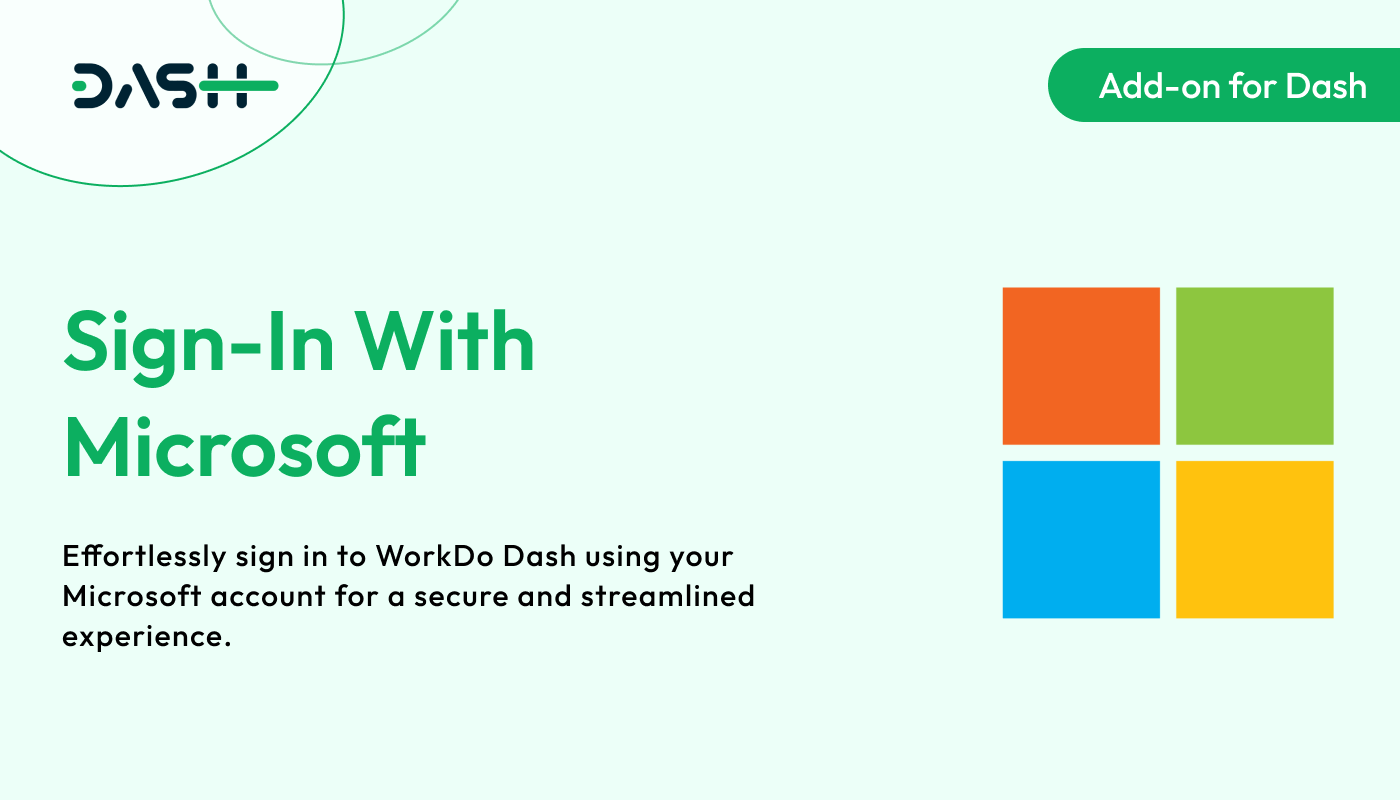 Sign-In With Microsoft – Dash SaaS Add-on - WorkDo