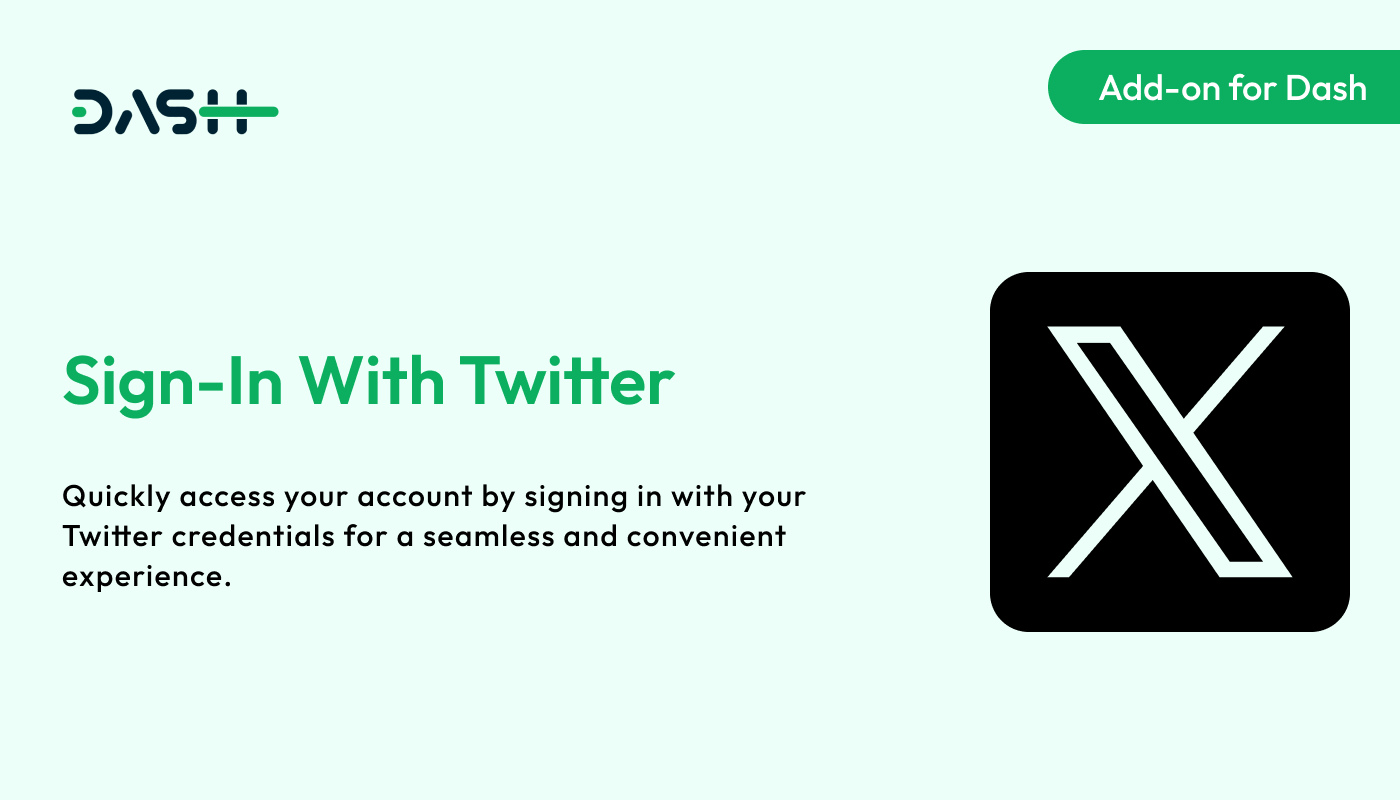 Sign-In With Twitter – Dash SaaS Add-on - WorkDo