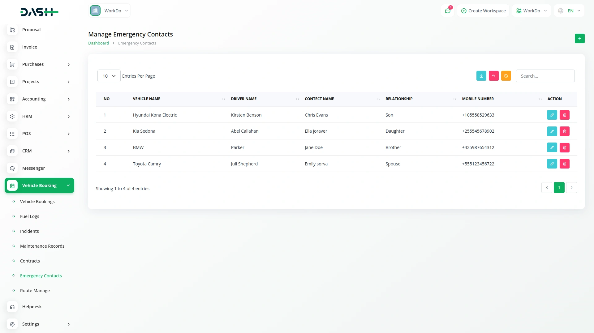 Vehicle Booking Management