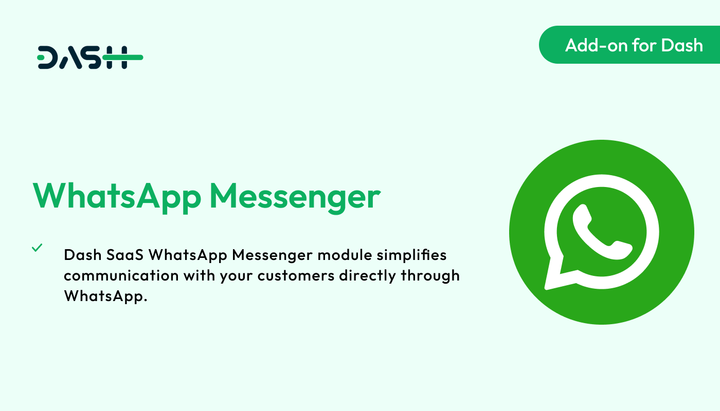 WhatsApp Messenger – Dash SaaS Add-on - WorkDo