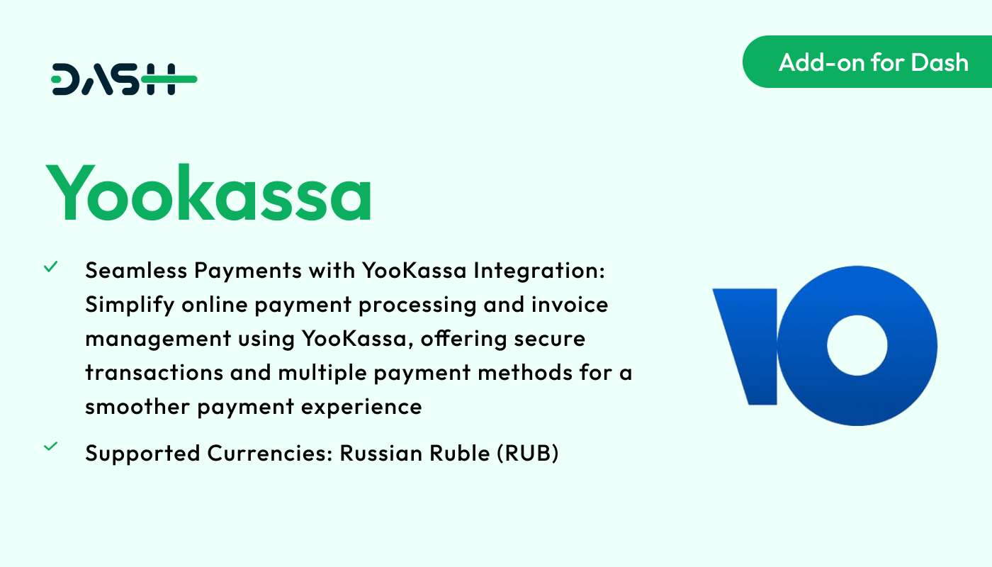 YooKassa – Dash SaaS Add-on - WorkDo