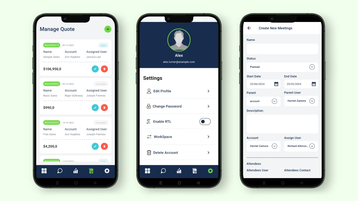 Sales – Dash Mobile App