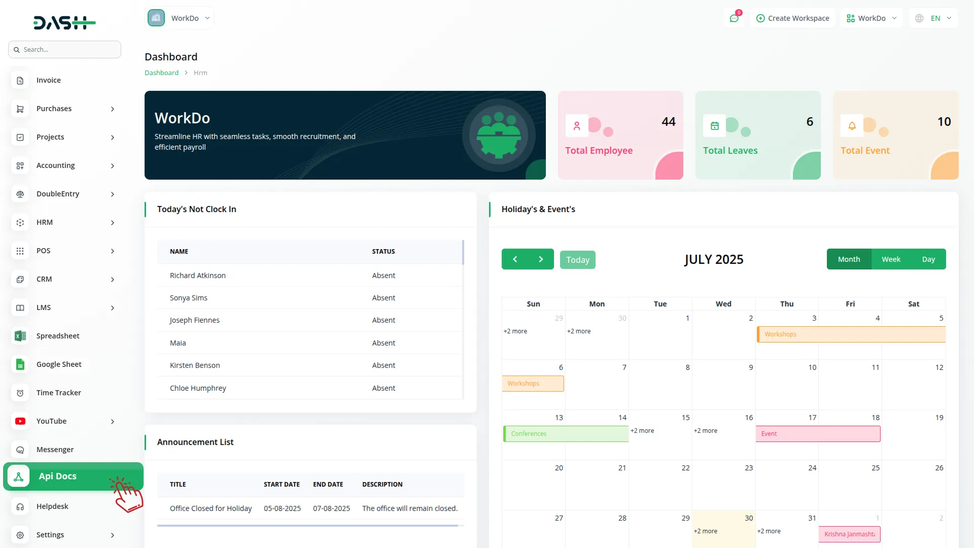 API Docs Api Docs