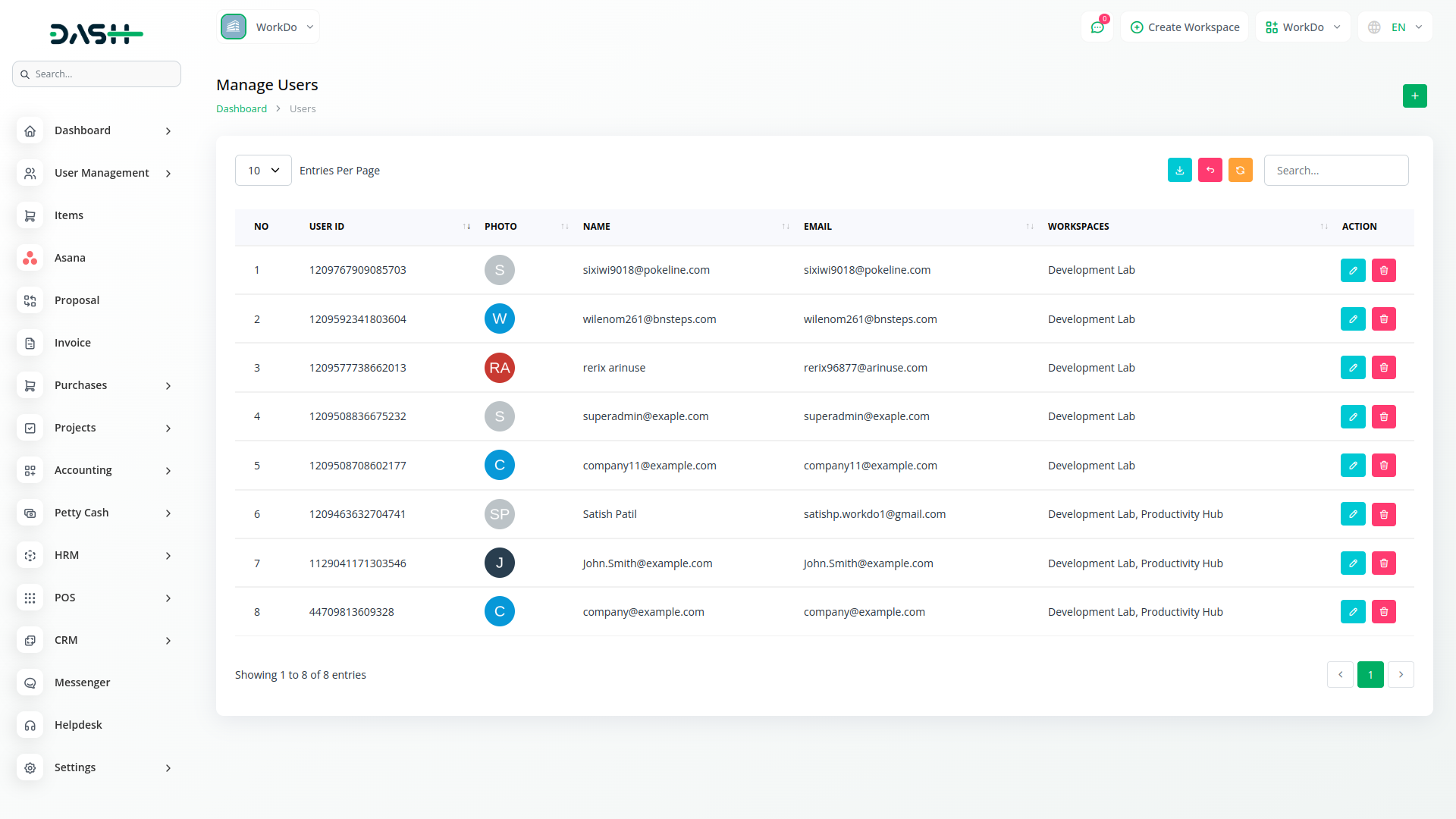 Asana Project Management