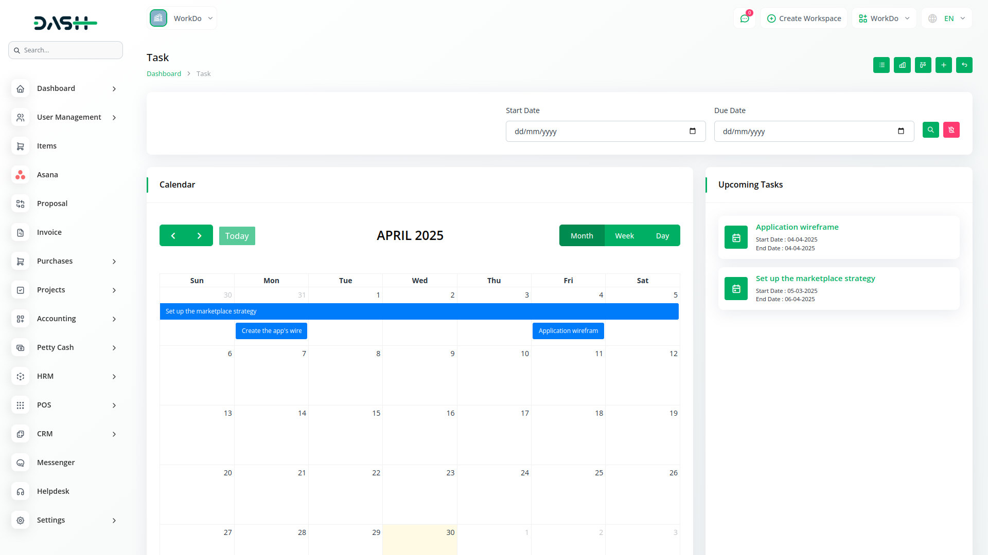 Asana Project Management