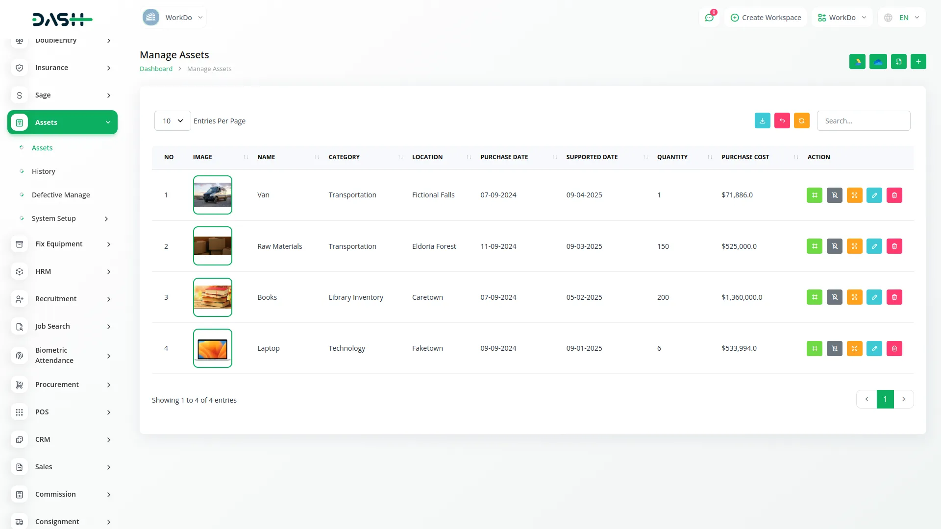 Assets Integration