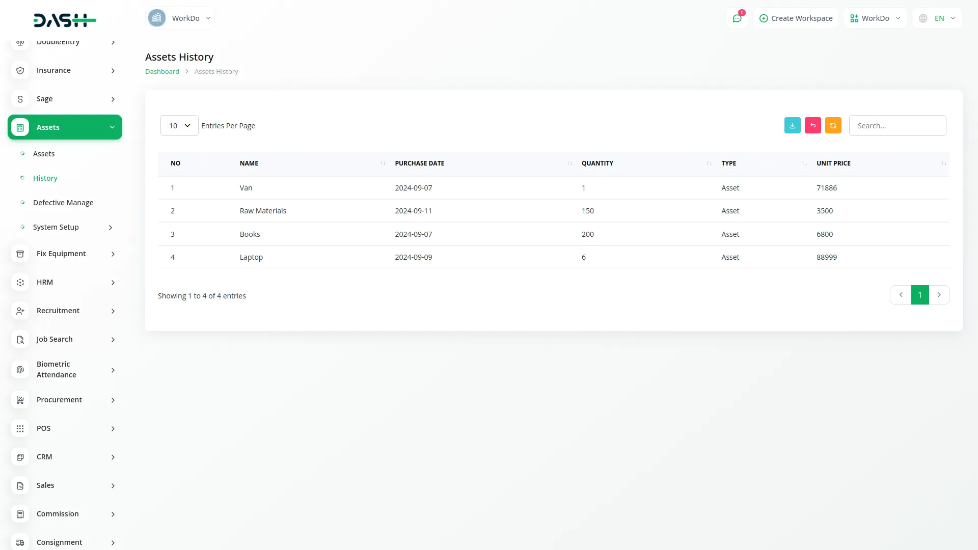 Assets Integration