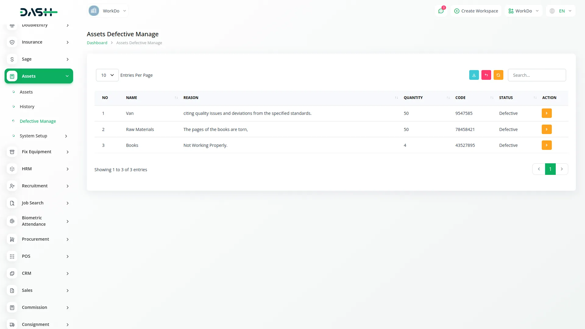 Assets Integration