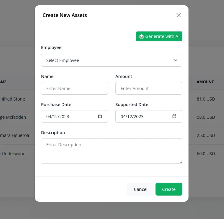 Assets Dash Saas