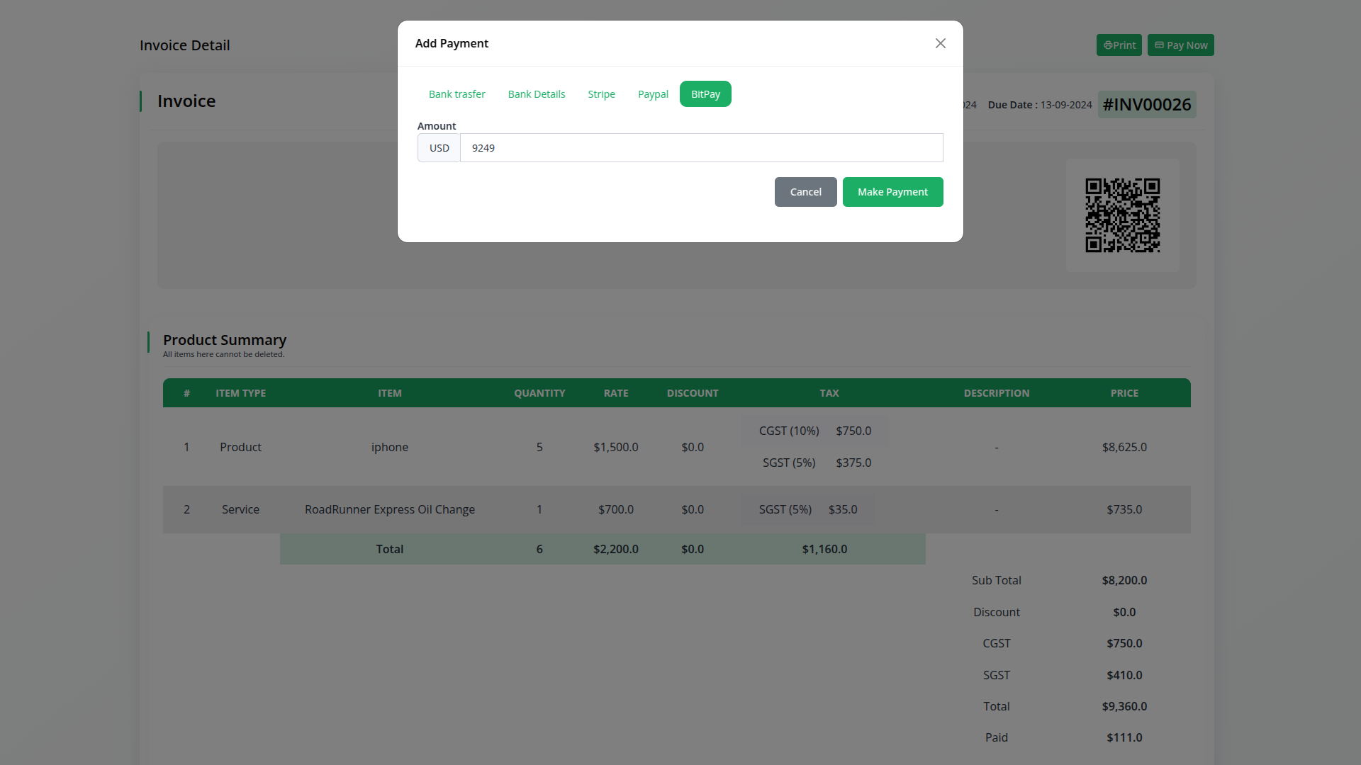 BitPay Integration in Dash SaaS 4 Bitpay Dash4