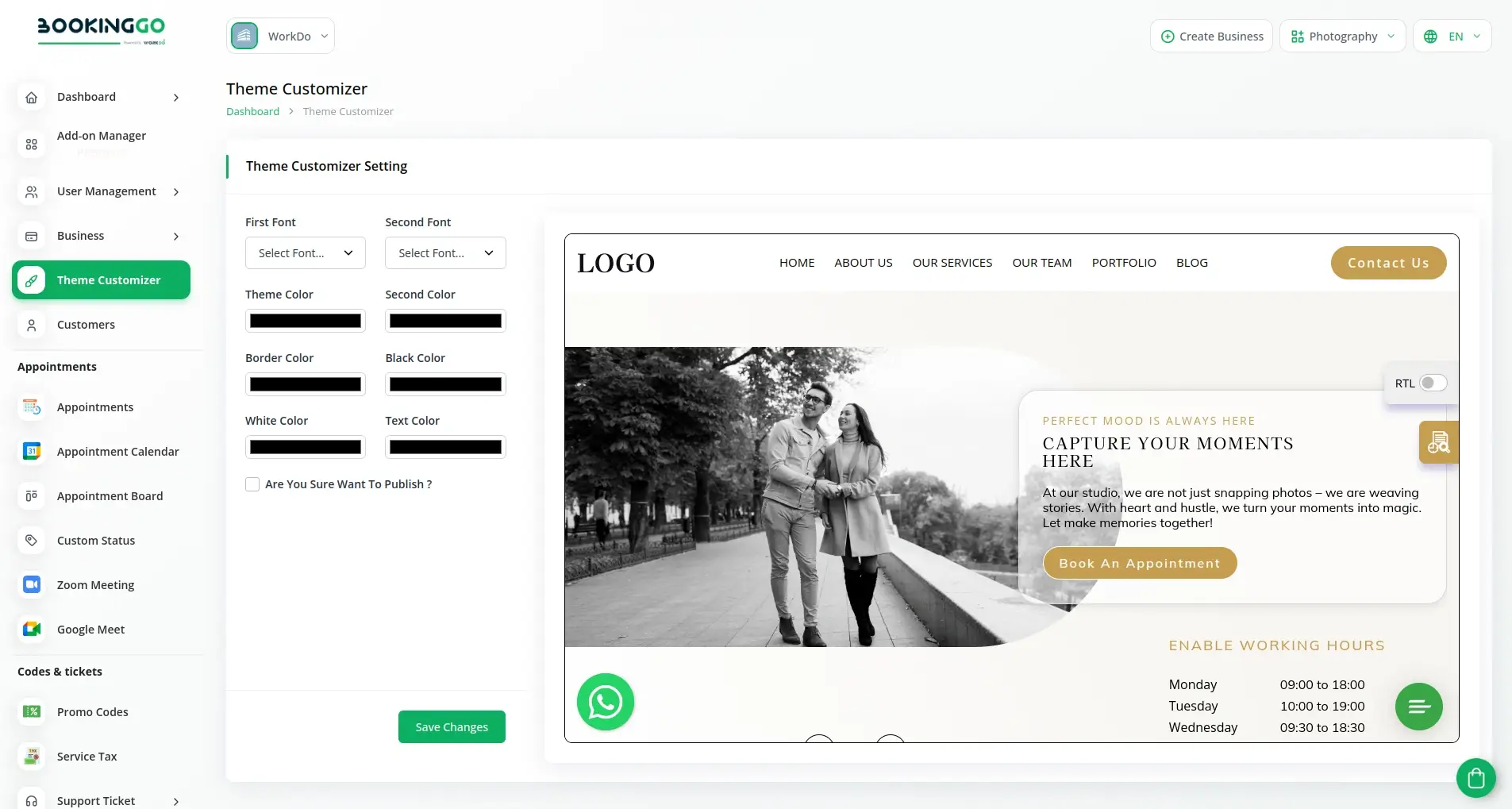Theme Customizable