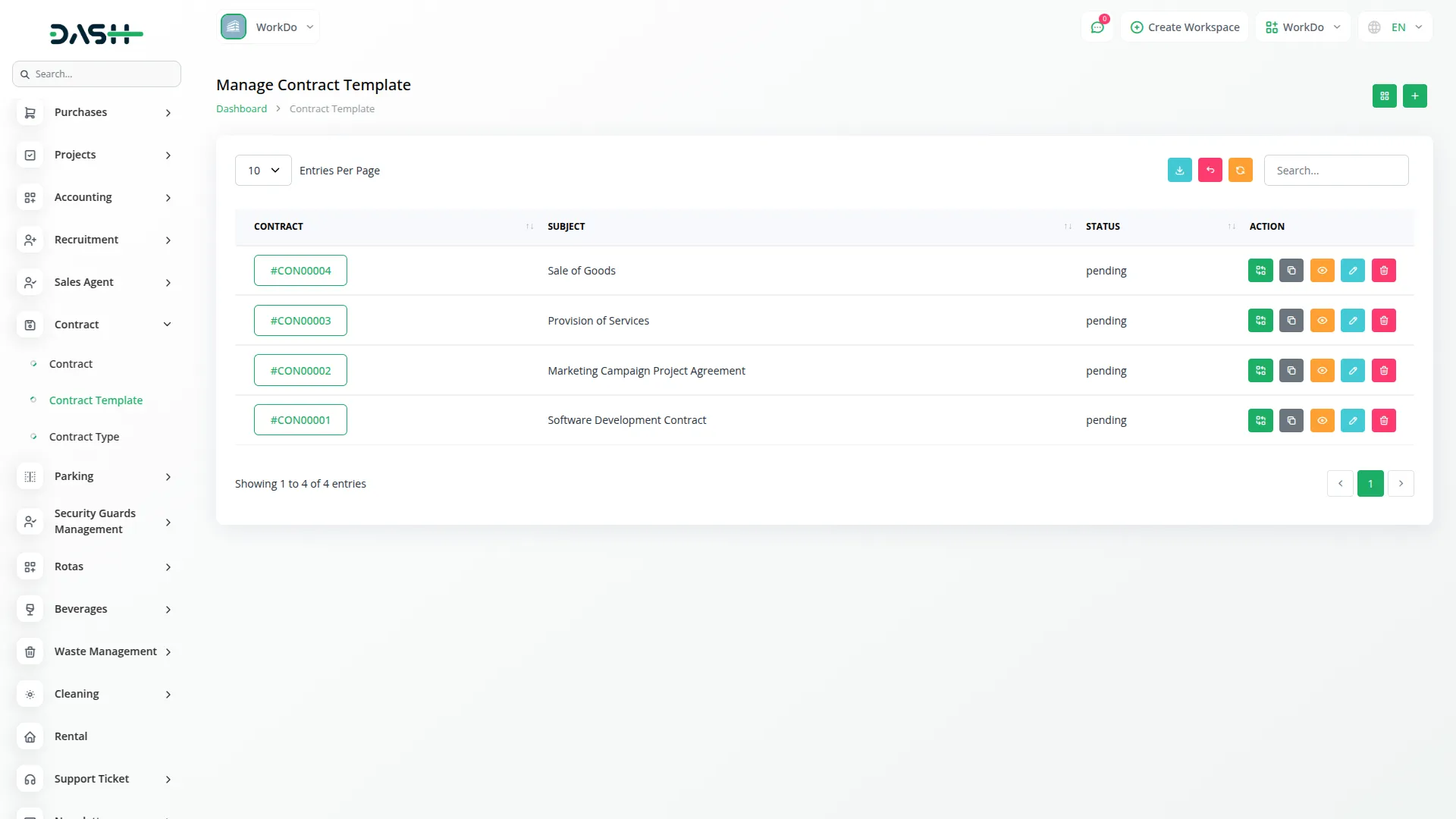 Contract Template