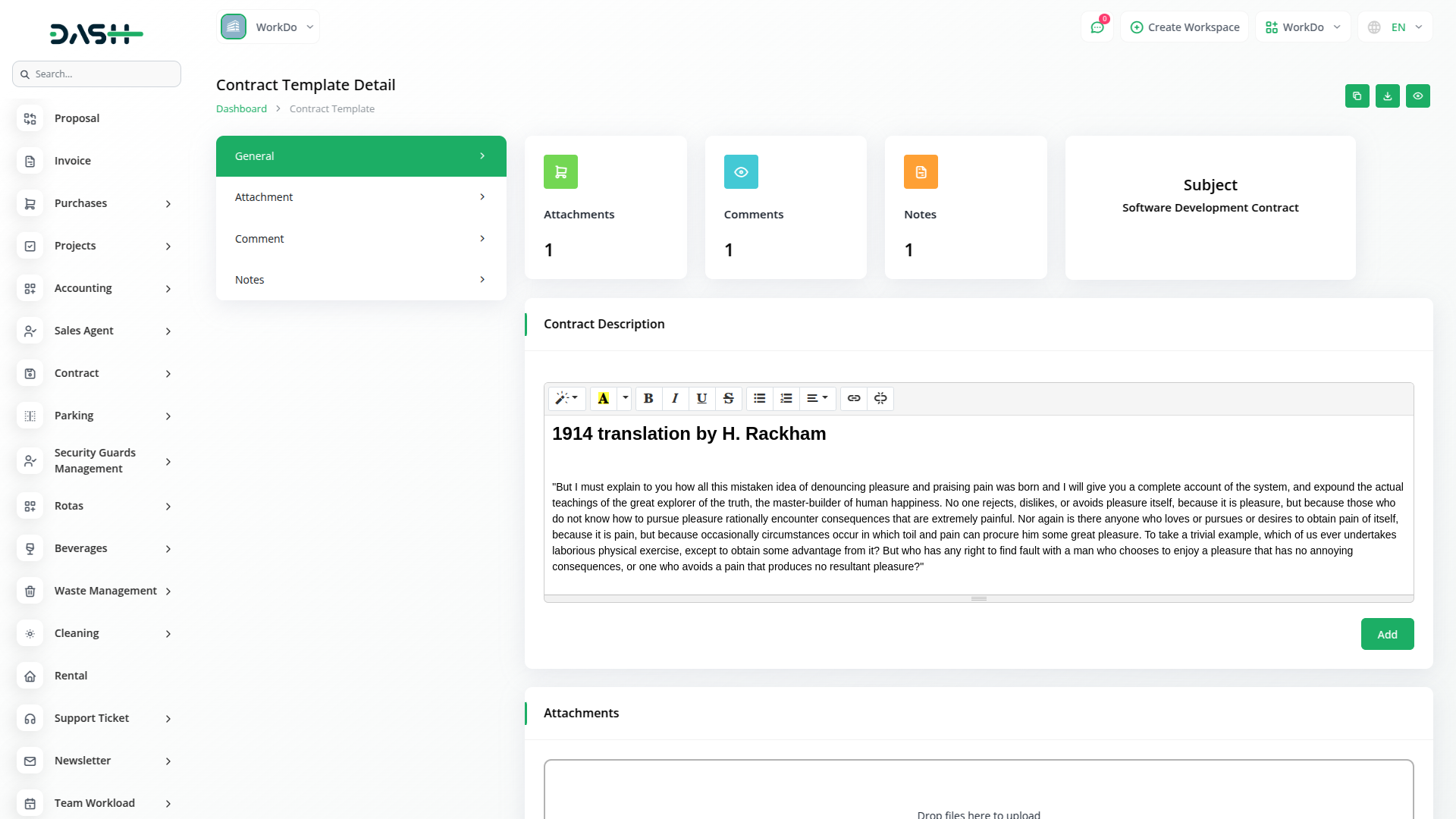 Contract Template