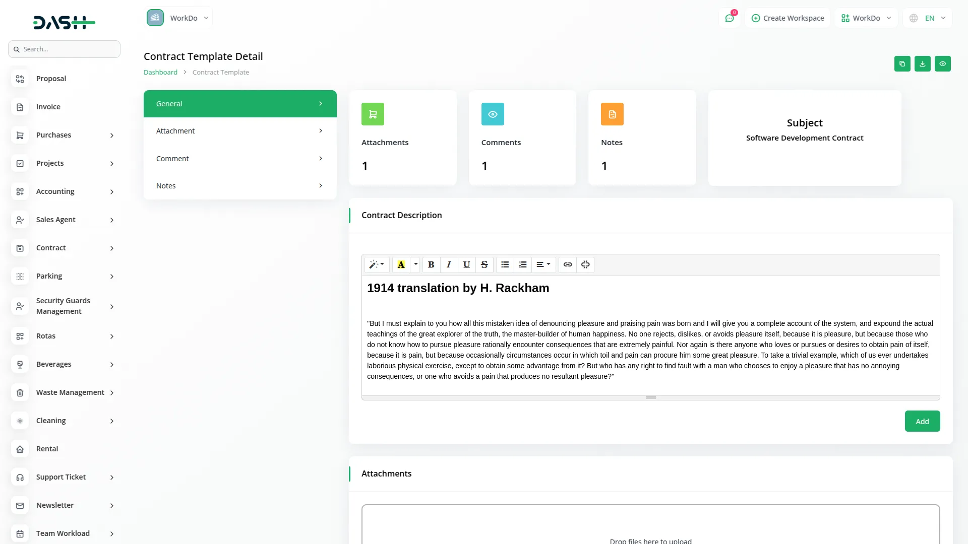 Contract Template