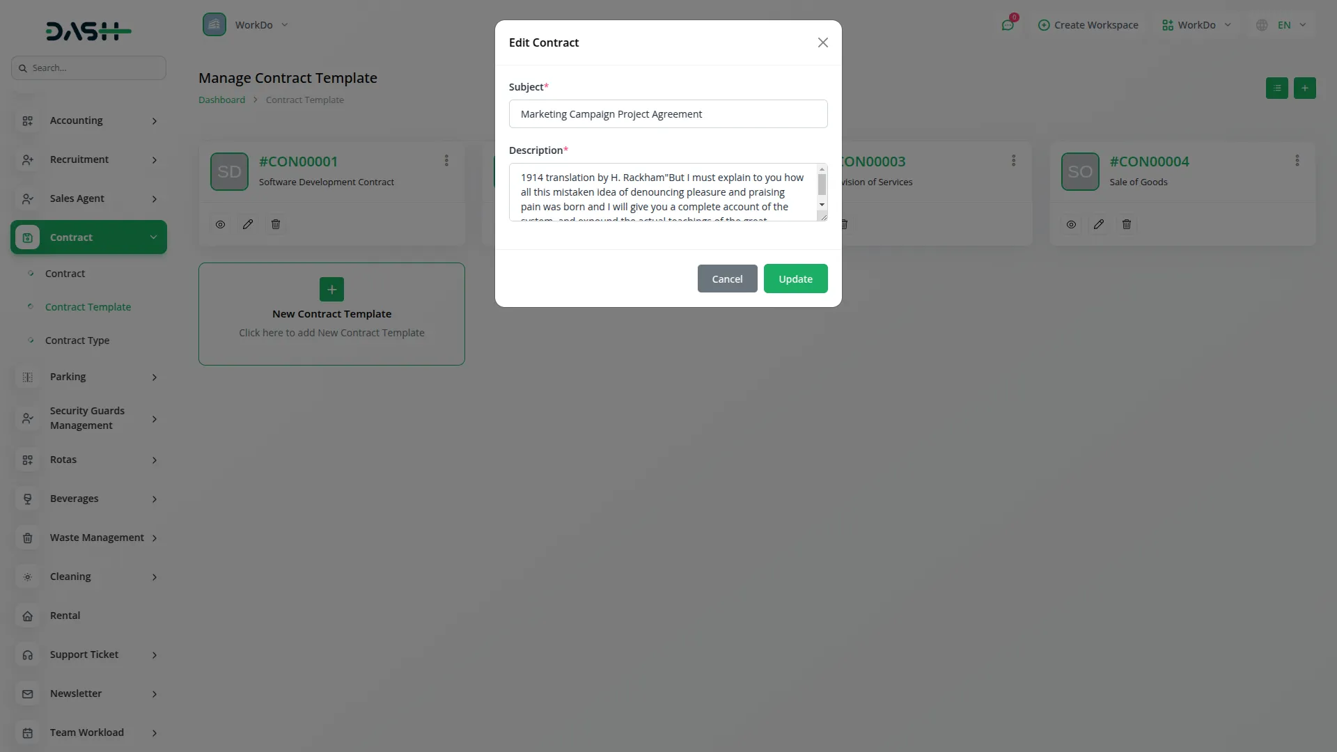 Contract Template