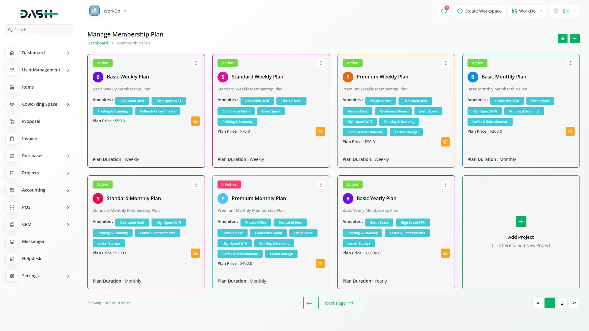 Coworking Space Management