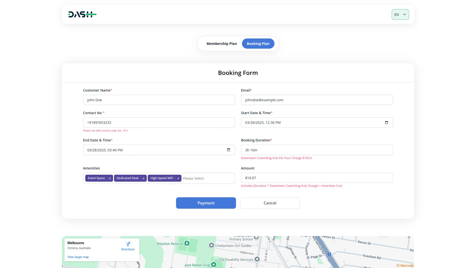 Coworking Space Management