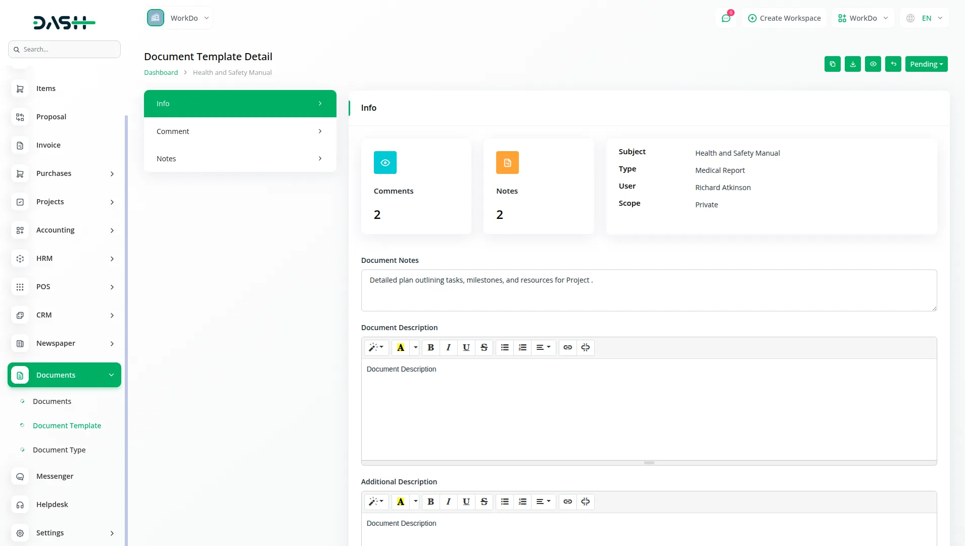 Document Template