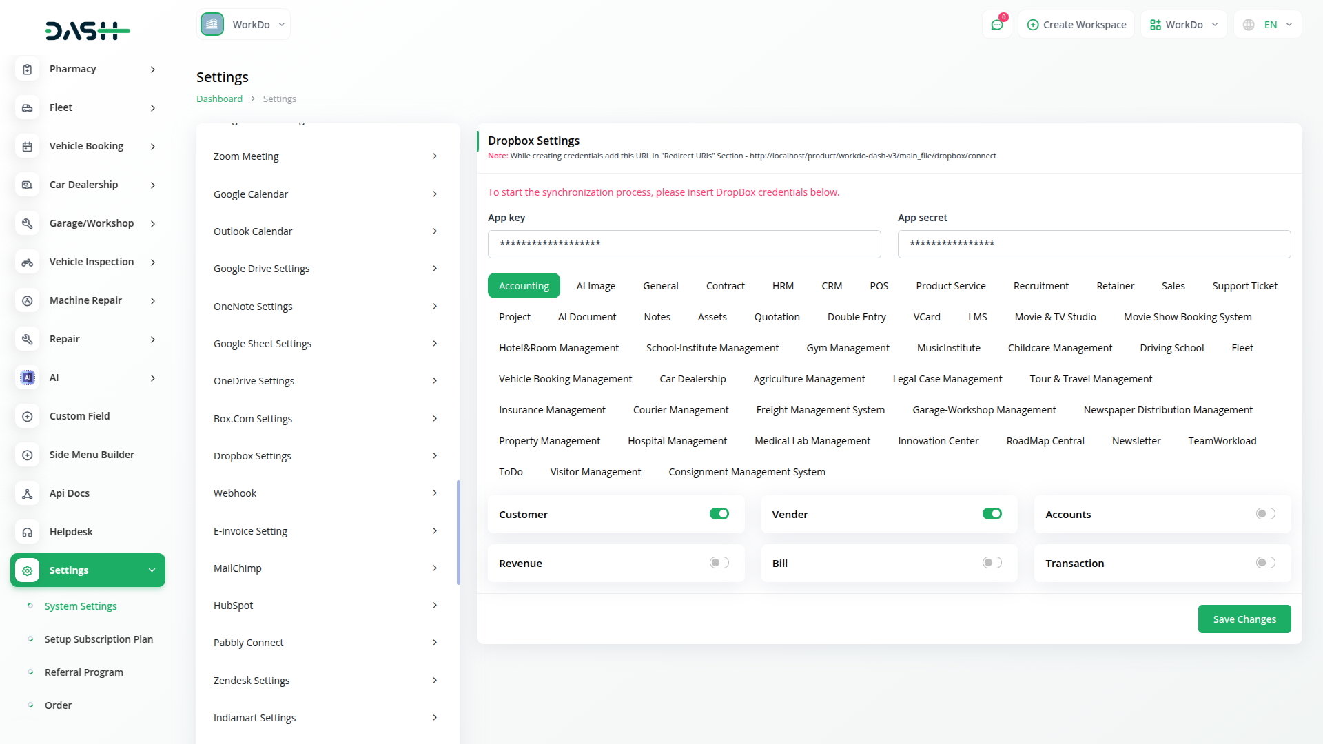Onedrive Dash Saas