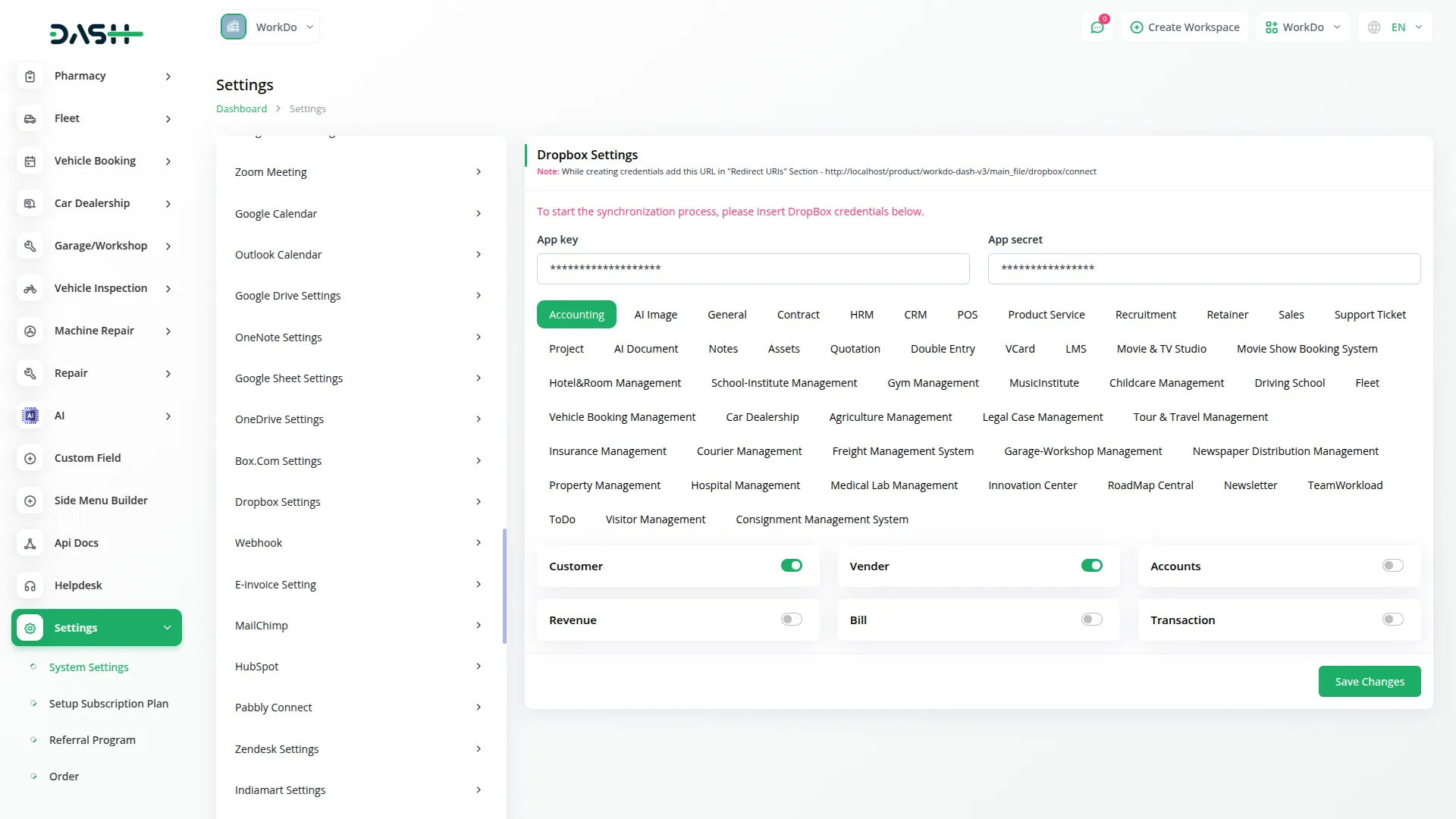 Onedrive Dash Saas