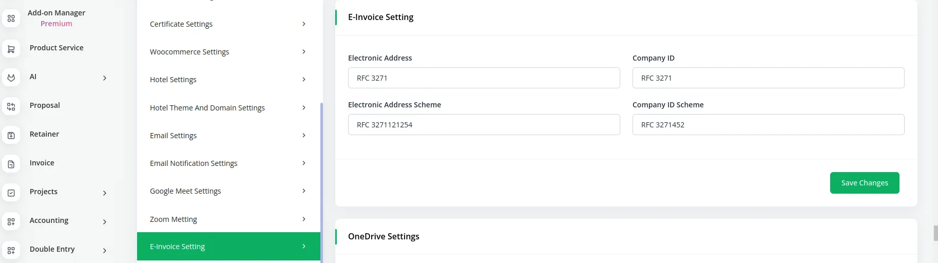 E-Invoice Dash Saas