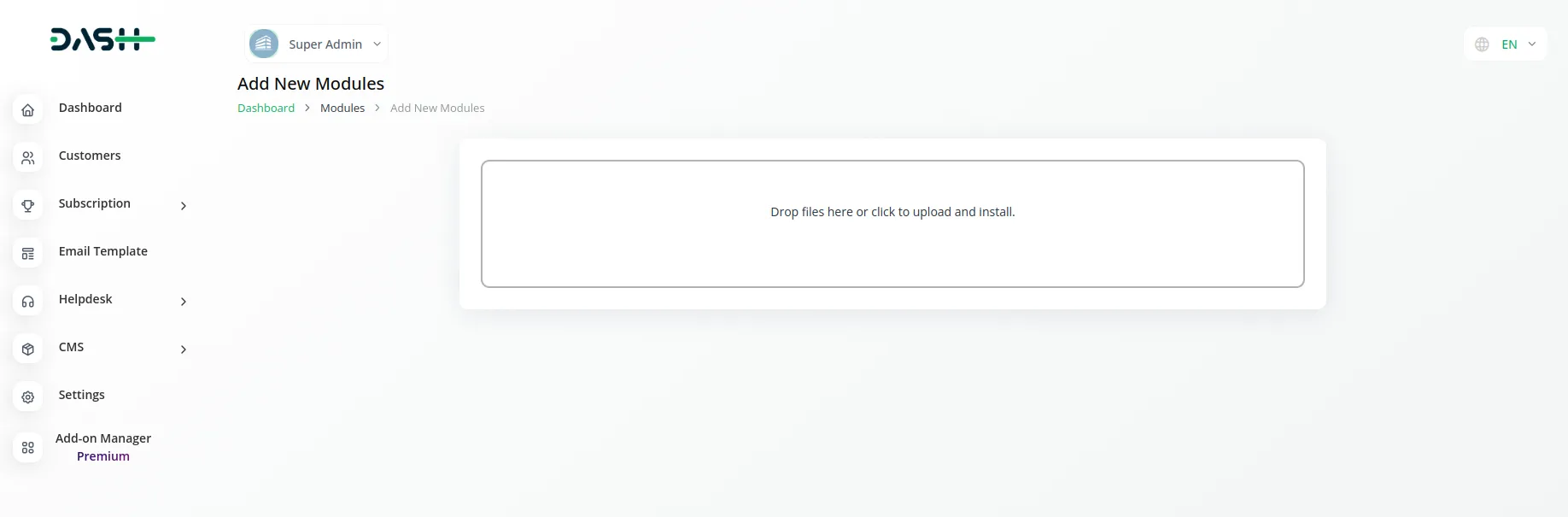 Emailbox Dash Saas