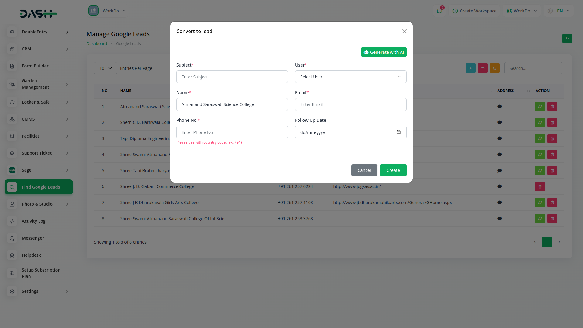 Google Drive Integration in Dash SaaS Google Drive Dash Saas