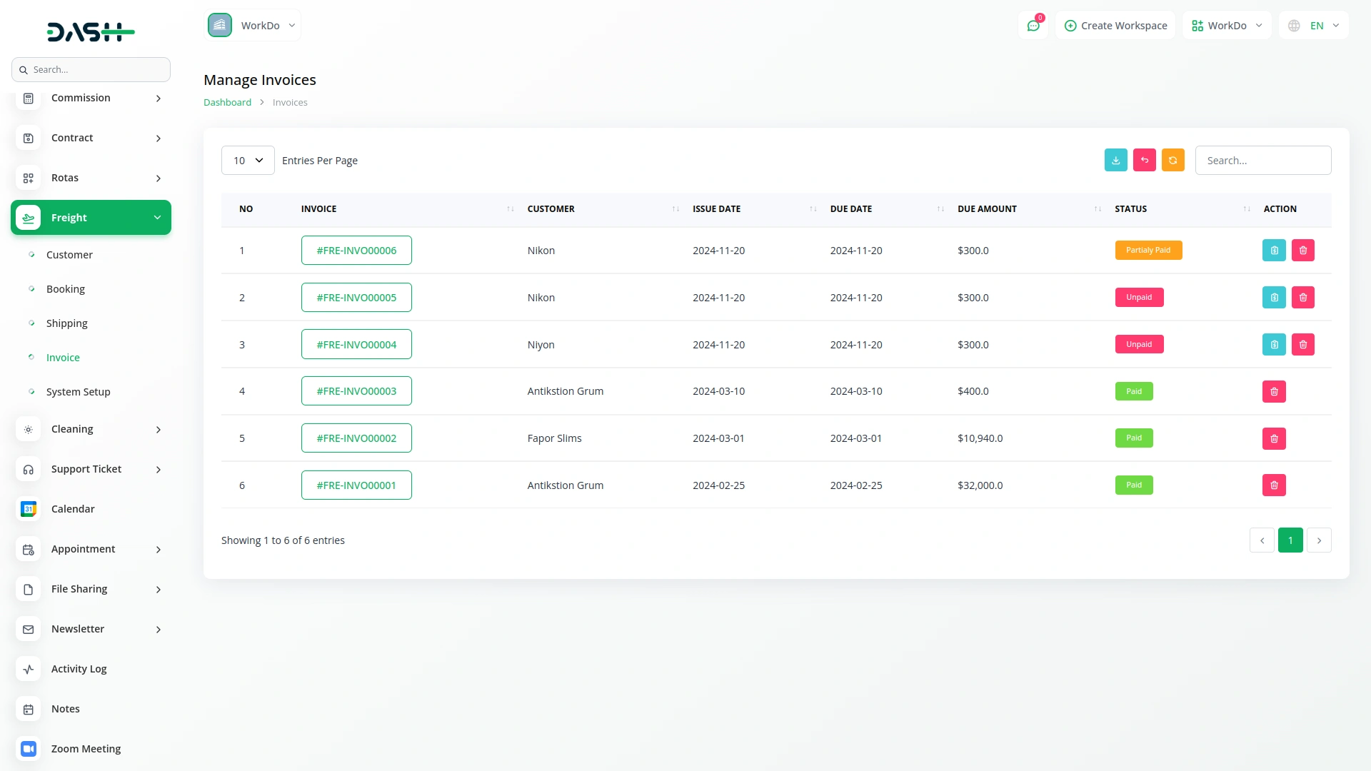 freight management system Freight Management System