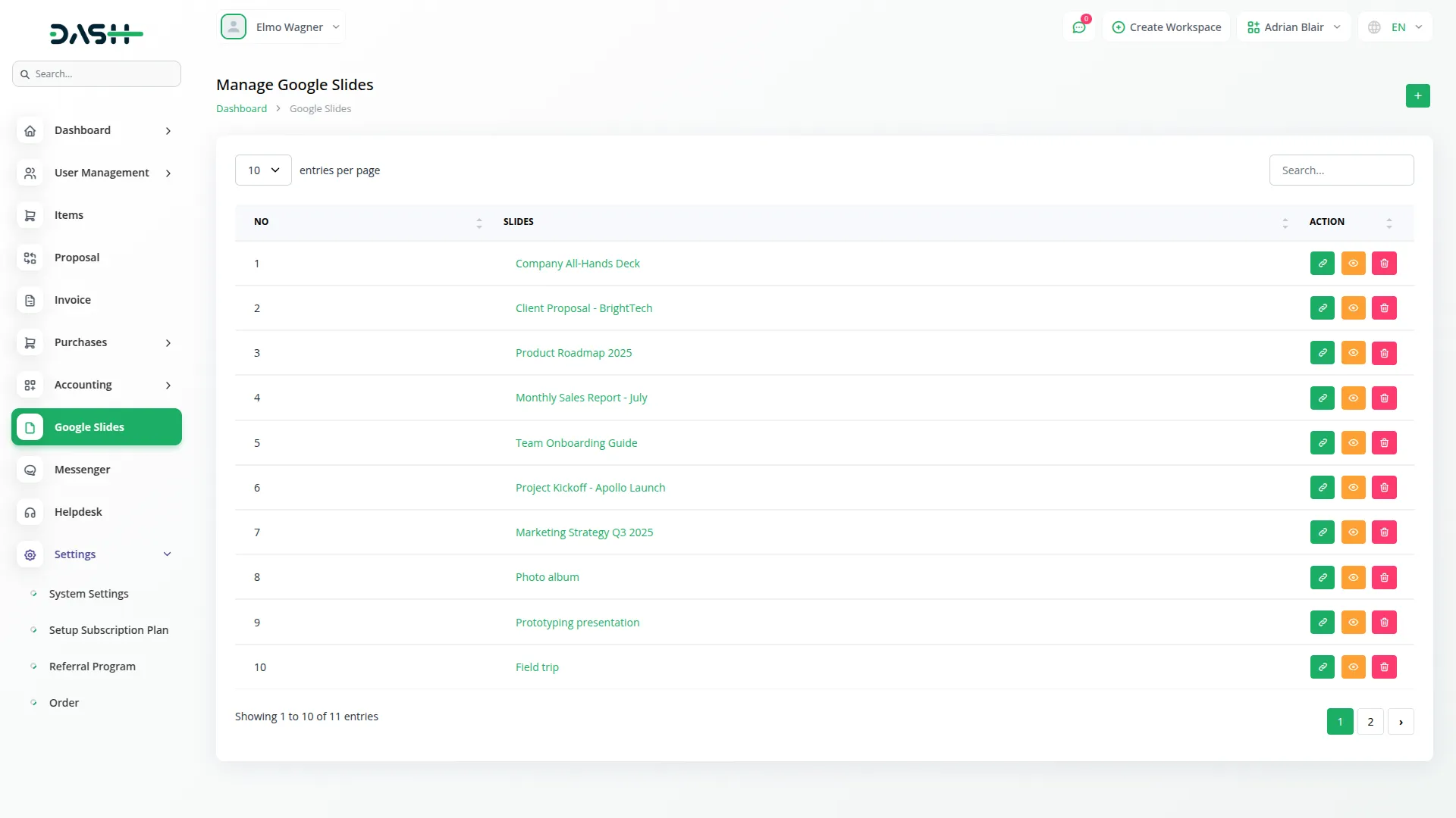 Google Slides Google Slides