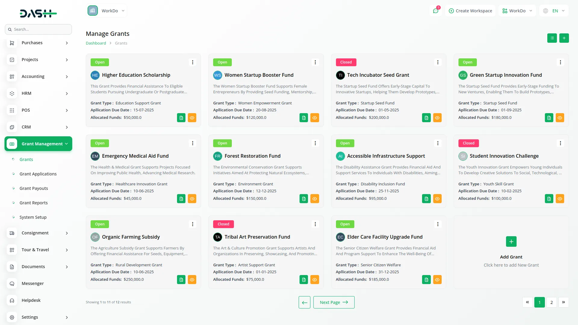 Grant Management