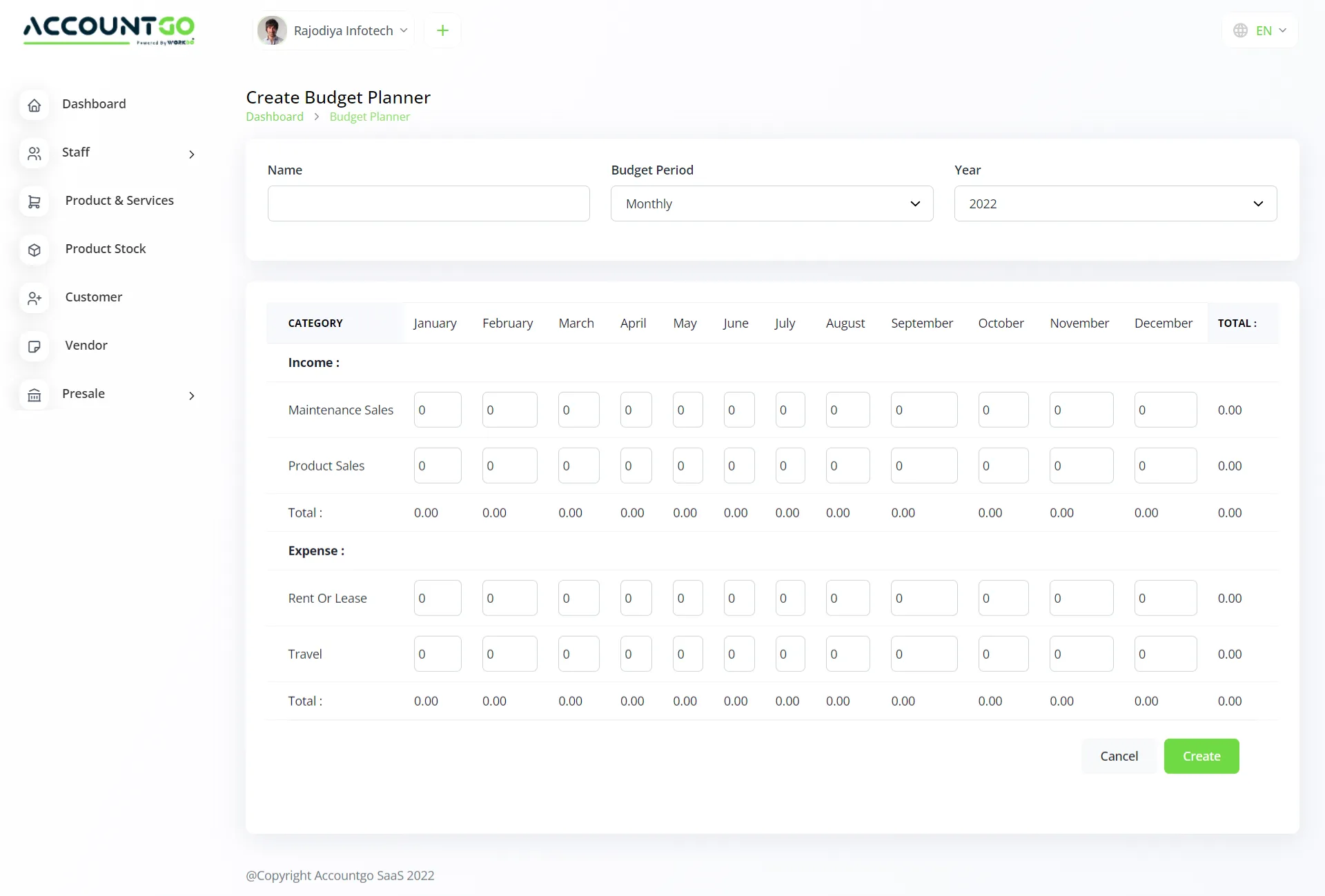 accountgo budget planner1 Accountgo