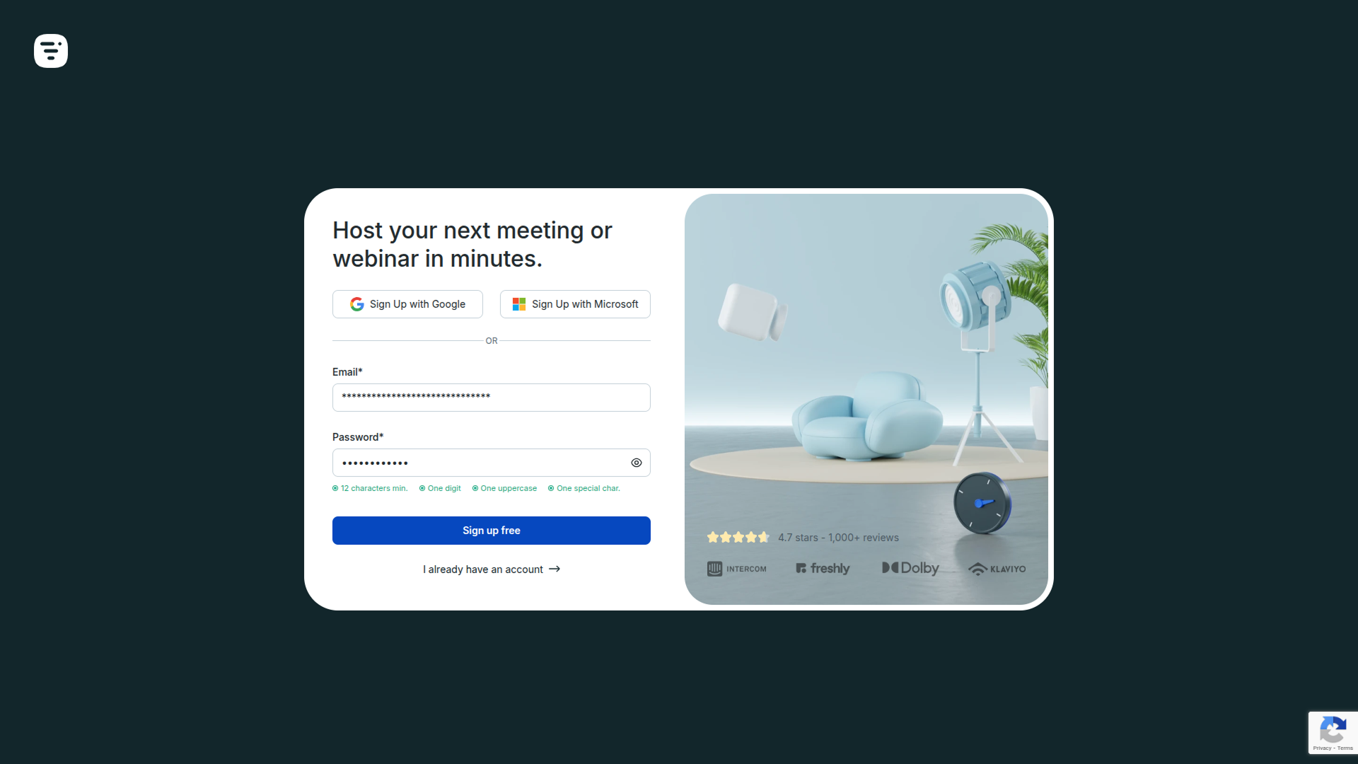 How To Generate Credentials In Livestorm