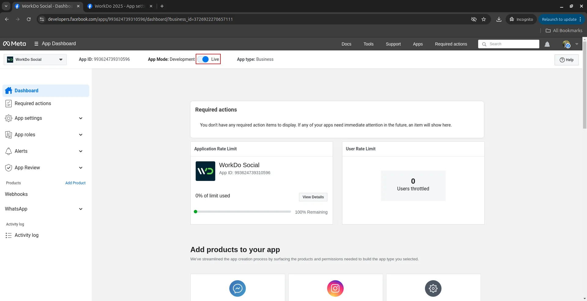 How To Generate Token of Meta 17 Live Mode
