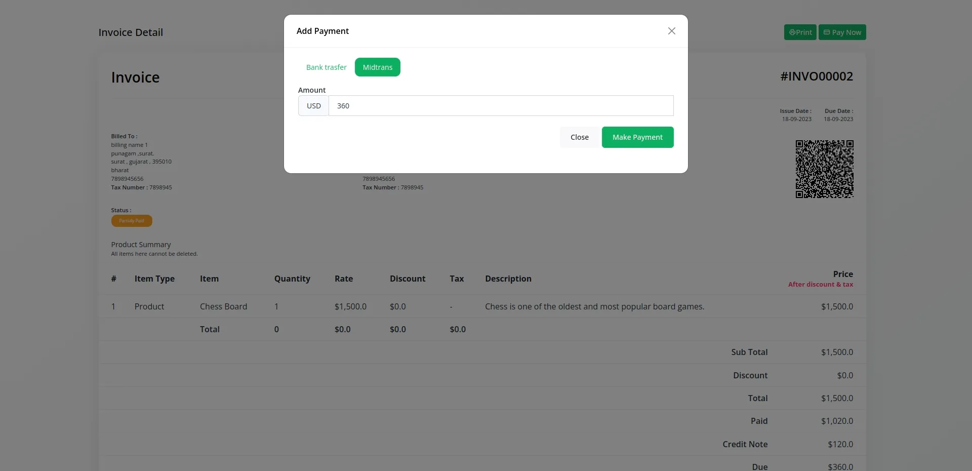 Midtrans Integration in Dash SaaS 4 Midtrans
