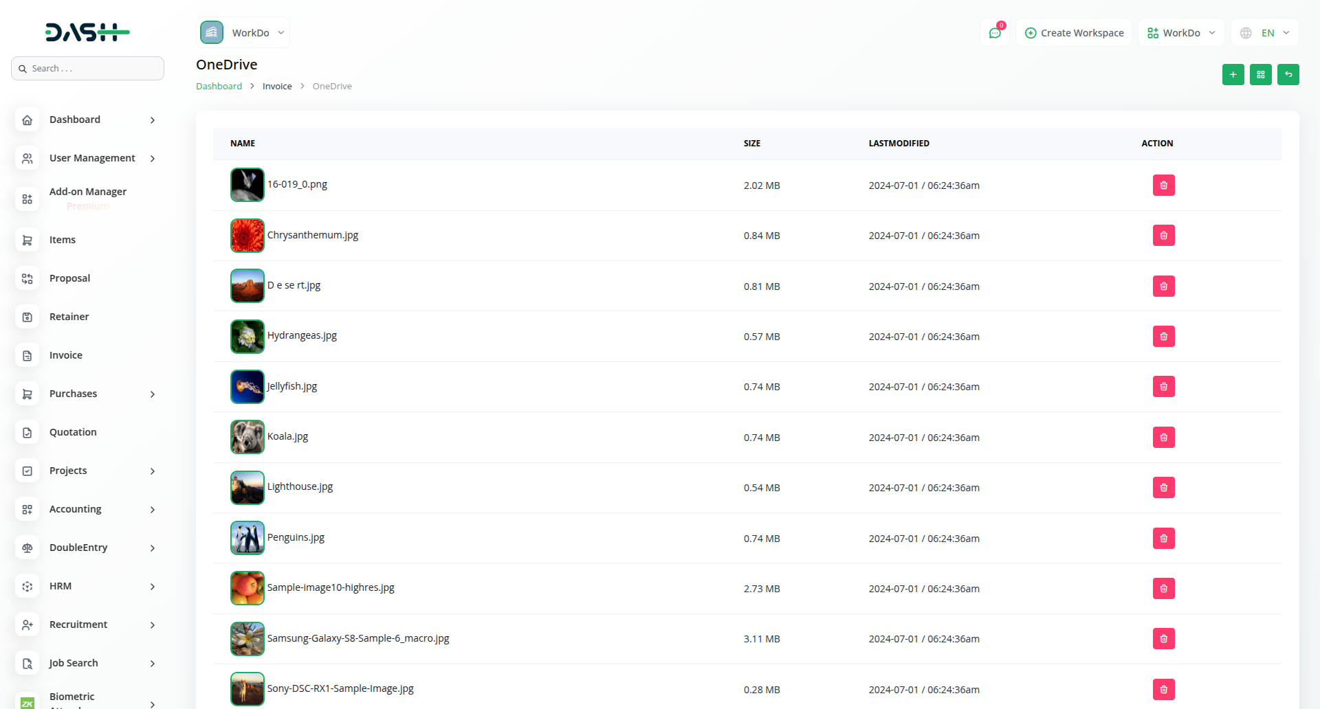 Onedrive Dash Saas