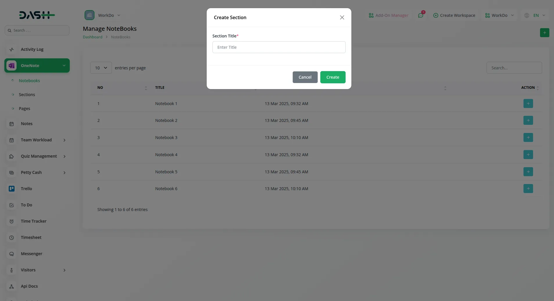 Onenote Dash3