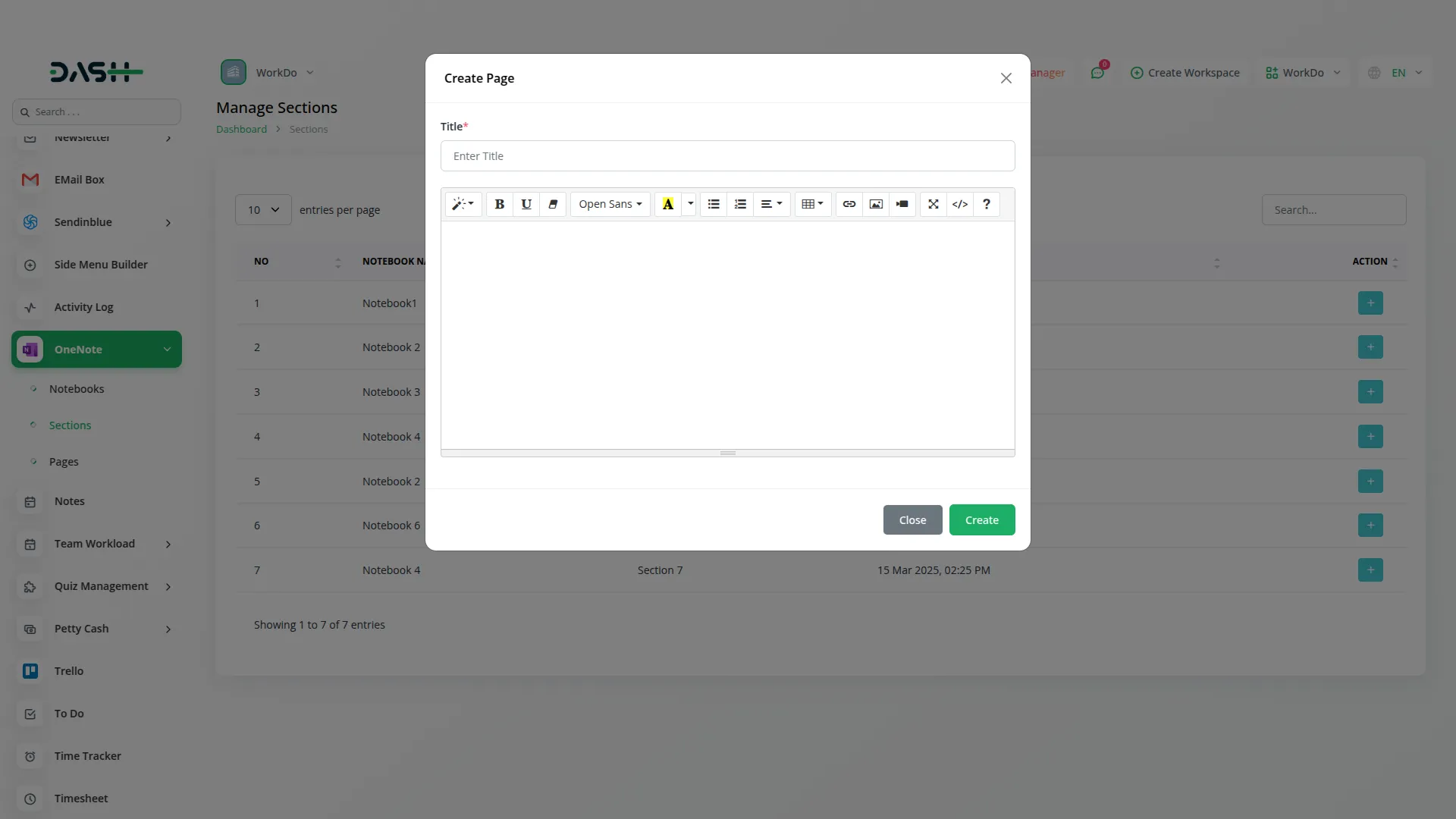 Onenote Dash4