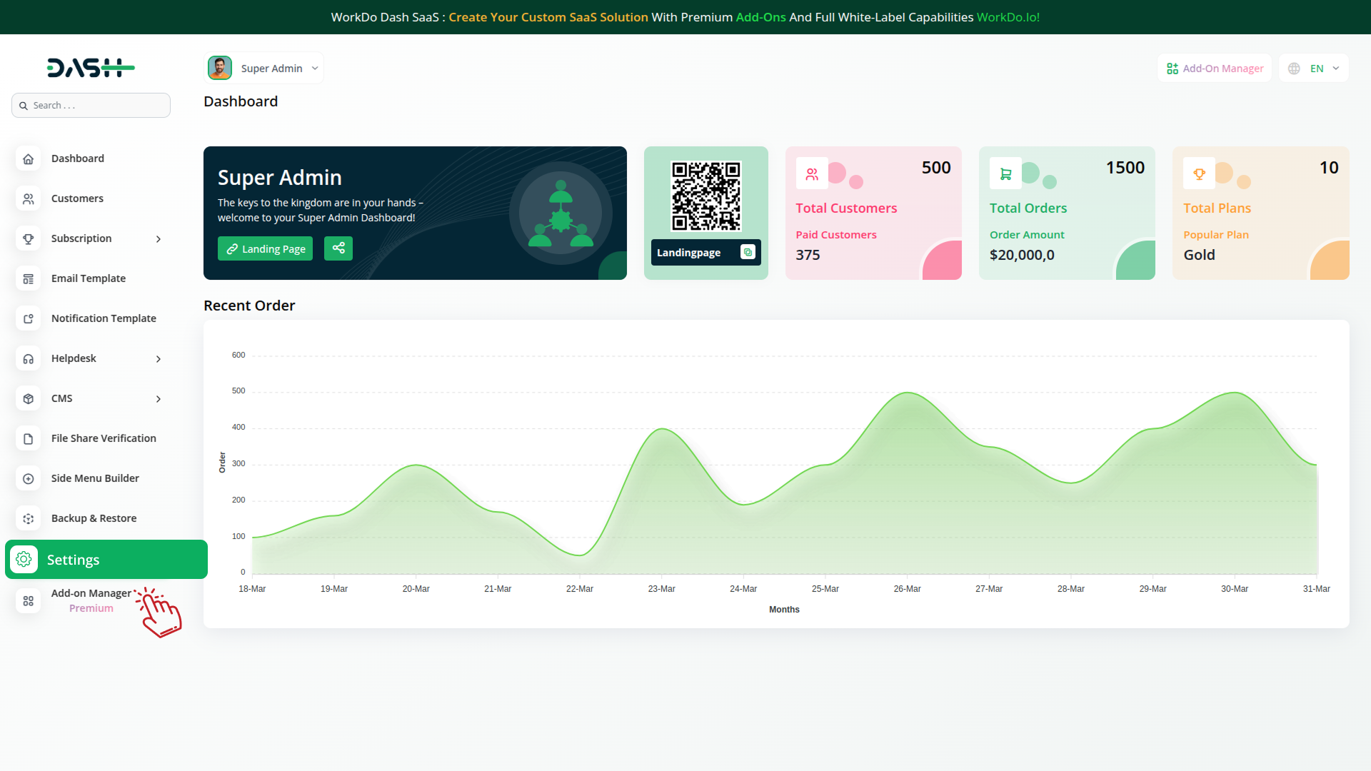 ozow Integration in Dash SaaS Ozow Dash Saas