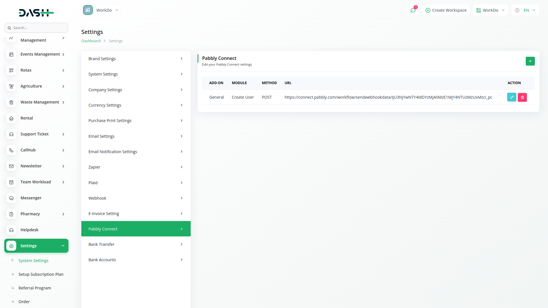 Pabbly Connectin Dash SaaS Pabbly Connect Dash Saas