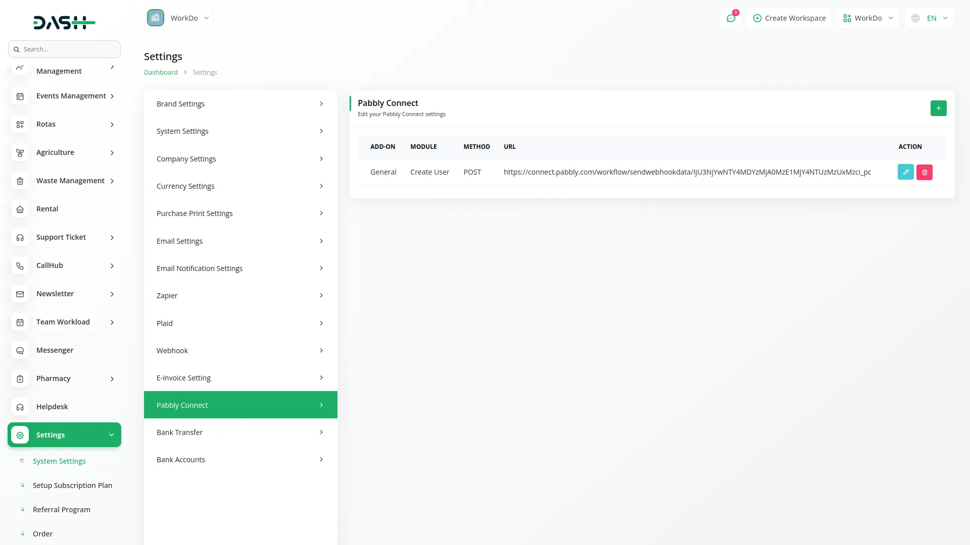 Pabbly Connectin Dash SaaS Pabbly Connect Dash Saas