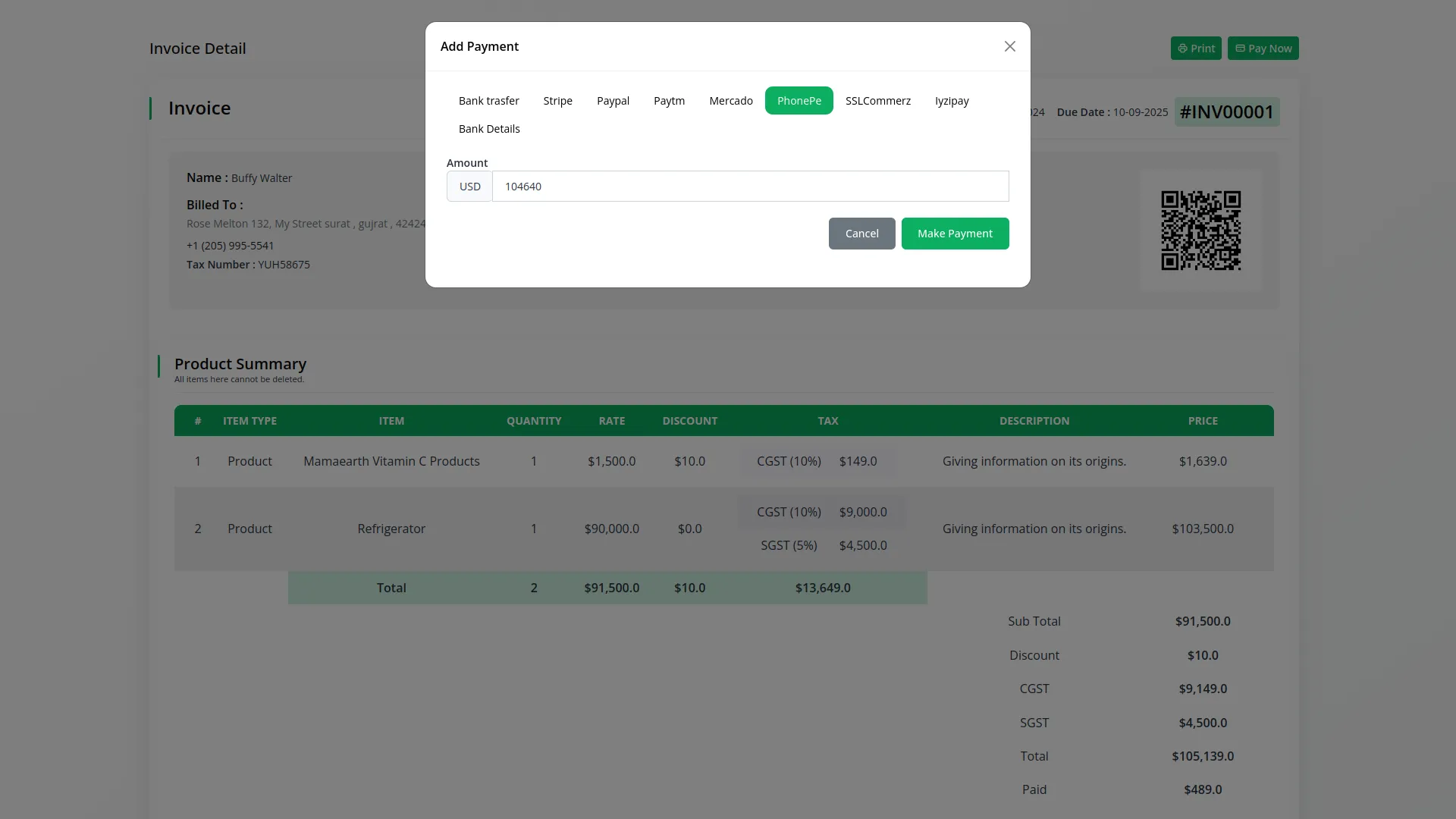 Payment Gateway phonepe Phonepe