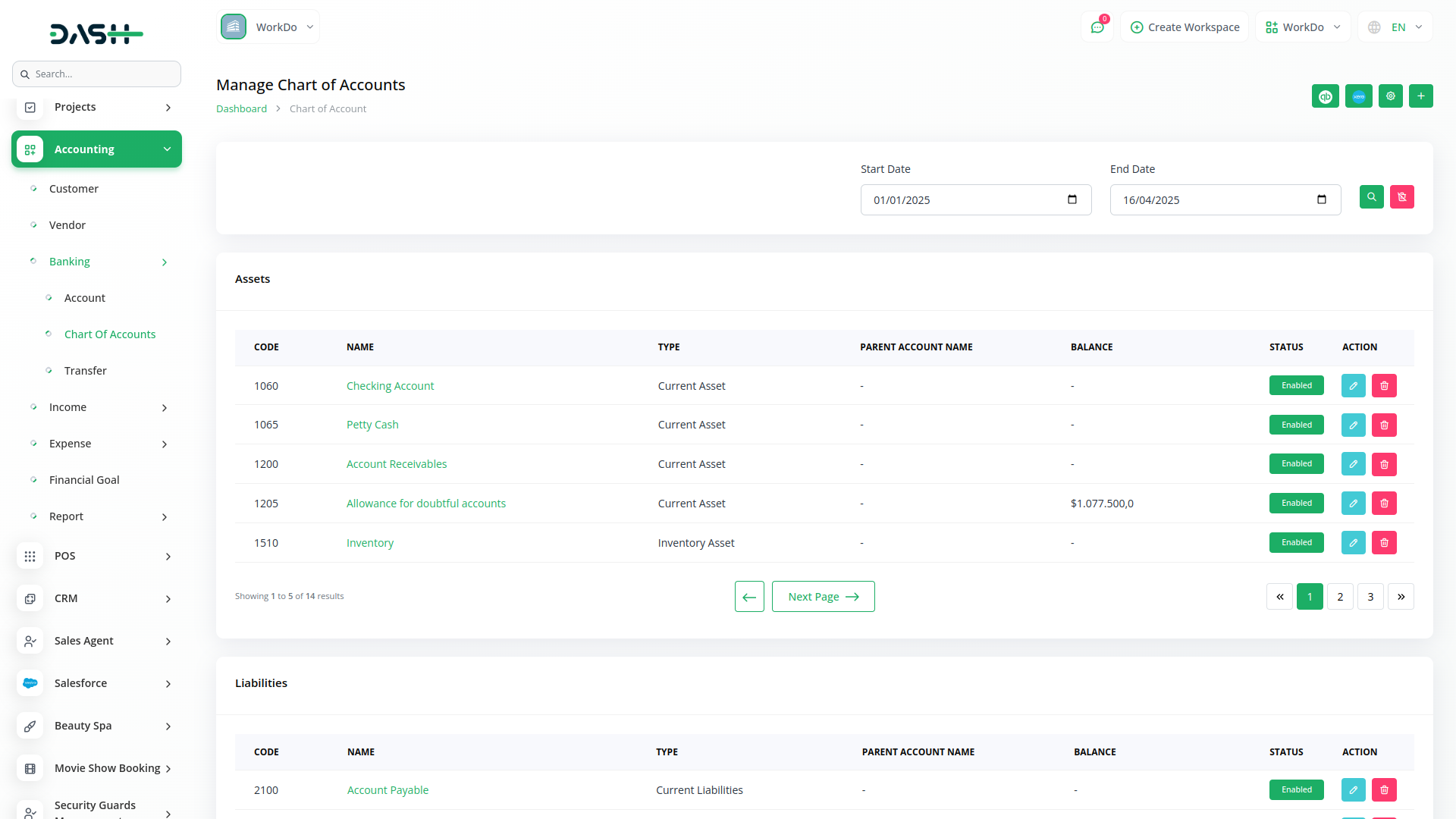 Quickbooks Dash Saas
